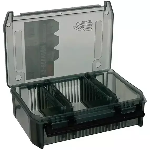 Коробка Meiho Versus VS-800NDDM Compartment Case 205×145×60mm, колір: чорний, фото , изображение 2